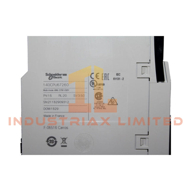 Unity Hot Standby Processor Module Schneider Electric 140CPU67260