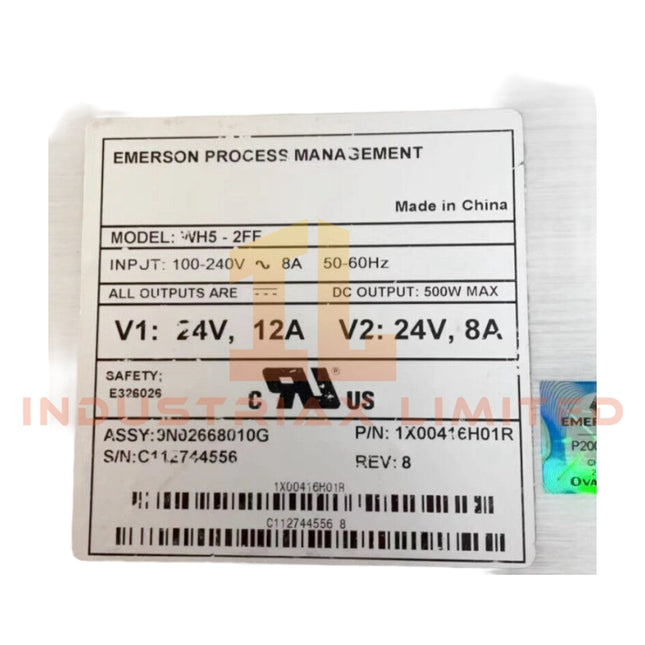 وحدة الإمداد بالطاقة Emerson WH5-2FF 1X00416H01 24 فولت 300 واط 25 فولت 500 واط