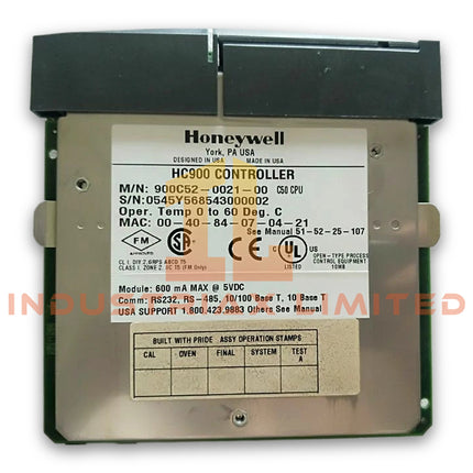 Honeywell 900C52-0021 ControlEdge HC900 CPU Controller Module