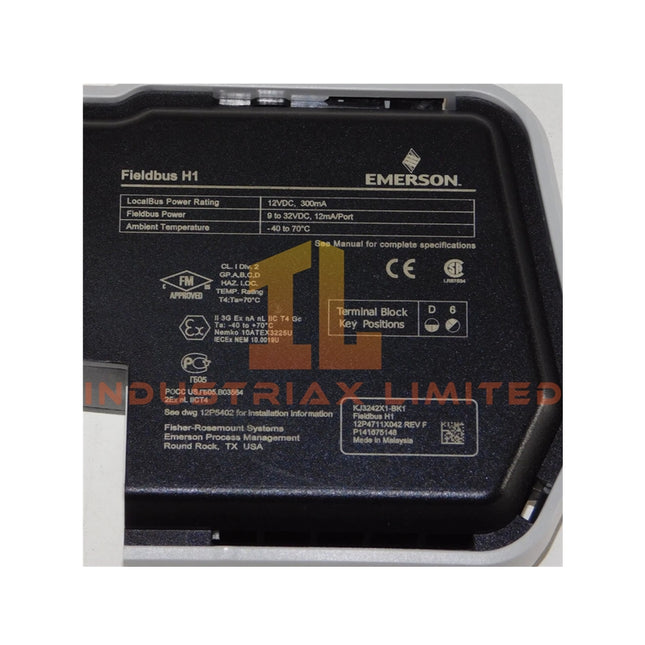 DeltaV KJ3242X1-BK1 بطاقة إدخال/إخراج من السلسلة S H1 | منطقة خطرة