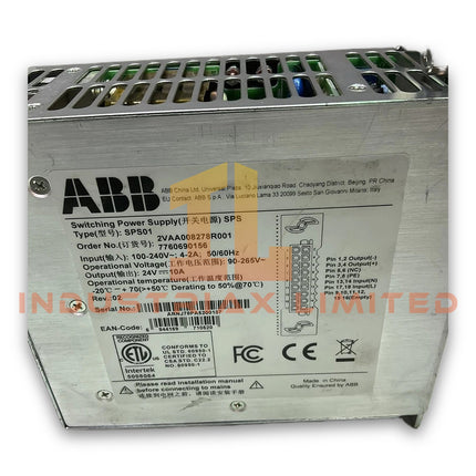 ABB SPS01 2VAA008278R001 MPS IV Power Supply