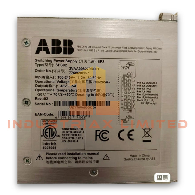 SPS02 | Power Supply Module | ABB