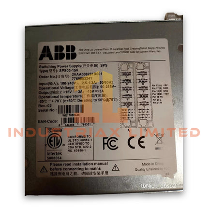 ABB SPS03-15V 2VAA008281R001 Power Supply
