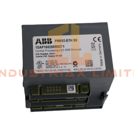 ABB PM592‑ETH 1SAP150200R0271 Processor Module