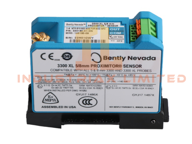 Bently Nevada 330180-X1-05 MOD:145004-67 3300 XL Proximitor Sensor