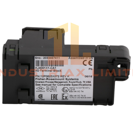 Blok Terminal I/O DeltaV EMERSON KJ4001X1-CA1 12P0623X072