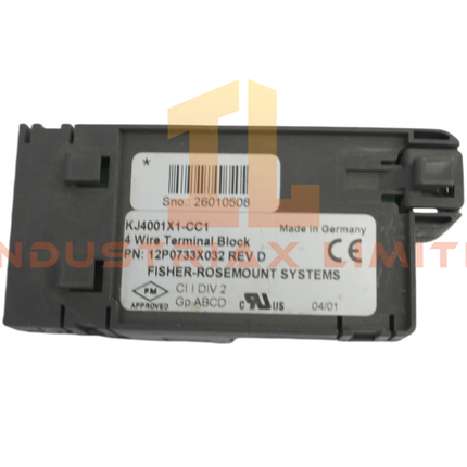 Blok Terminal 4-Kawat Emerson KJ4001X1-CC1 12P0733X032 DeltaV Seri M