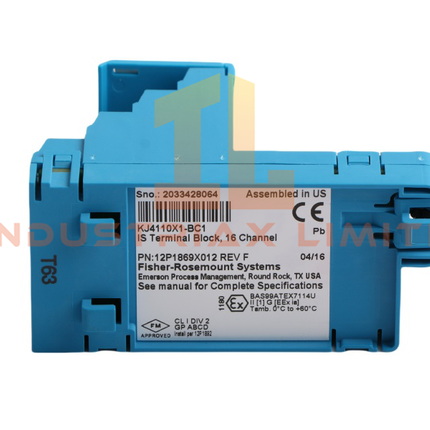 Emerson KJ4110X1-BC1 12P1869X012 Terminal Block