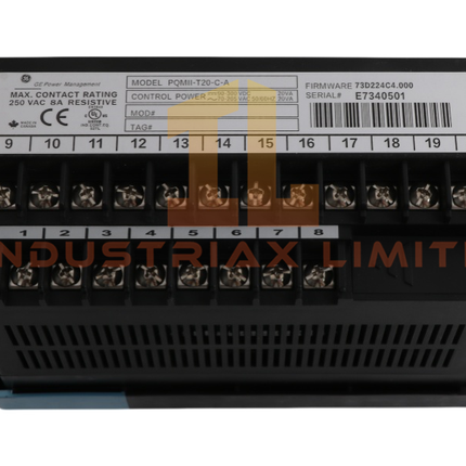 جهاز مراقبة جودة الطاقة من سلسلة Multilin من جنرال إلكتريك PQMII-T20-C-A